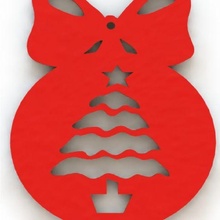 Navidad árbol decoración juguete alegre x mas 3d print model - Mito3D