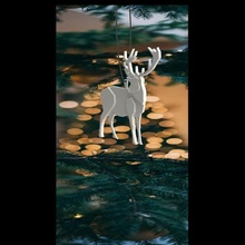 christmas tree decorations snowman reindeer 3d print model - Mito3D