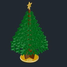 christmas tree diy printable game 3d print model - Mito3D
