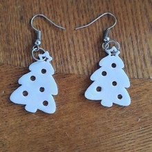 christmas tree earrings jewelry 3d print model - Mito3D