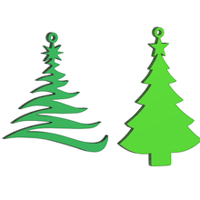christmas tree earrings pendant fashion 3d accessories accessory decoration decorations ornament ornaments cool daily earring fusion360 fusion 360 pendants simple womens xmas 3d print model - Mito3D