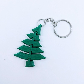 Weihnachten Baum biegen Schlüsselbund Schlüsselanhänger 3d print model - Mito3D