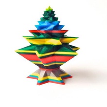 Noel ağacı geometrik ev 3d-labstore dekor 3d print model - Mito3D