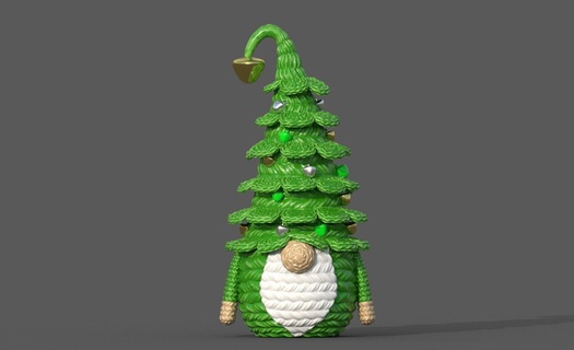 Noël arbre gnome 3d print model - Mito3D