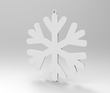 christmas tree hanger snowflake santa decoration 3d print model - Mito3D