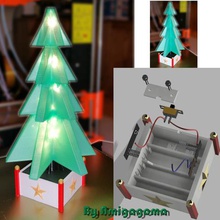 Noel ağacı dekorasyon aydınlattı ev köknar 3d print model - Mito3D