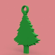 Noel Anahtarlık ağaç ev 3d print model - Mito3D