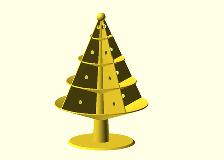 christmas tree keychain 7 3d print model - Mito3D