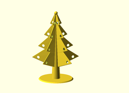 christmas tree keychain 9 3d print model - Mito3D