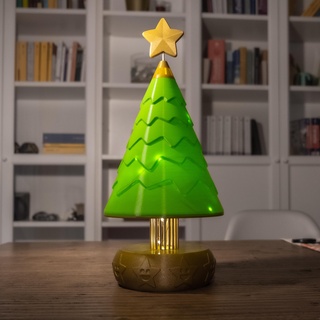 christmas tree lamp natale star decoration art game toy xmas light led santa claus 3d print model - Mito3D