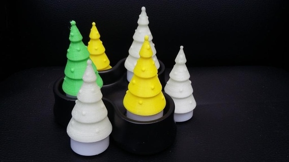 Navidad árbol LED té ligero decoración te 3d print model - Mito3D