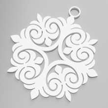 christmas tree ornament decor decoration bubble nice holidays hex hexagons snowflake snow 3d print model - Mito3D