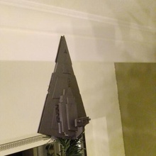 christmas tree peak imperial star destroyer christmas tree christmas tree imperial star destroyer 3d print model - Mito3D