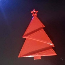 Weihnachten Baum Linderung 3d model3d geometrisch Dreieck Reliefs 3d print model - Mito3D