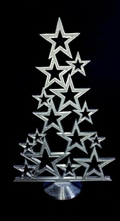 Weihnachten Baum Remix baum DEKO Ornament Star Stern weihnachten mas 2d Kunst Lithophane 3d print model - Mito3D