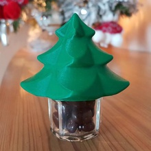 christmas tree small glass jar art 3d print model - Mito3D