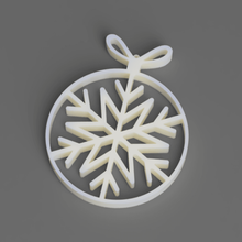 Weihnachtsbaum Schneeflocke ornament home ball christmas tree 3d print model - Mito3D