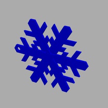 christmas tree snowflake home star 3d print model - Mito3D