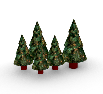 Natal árvore tabela decoração natal xmas tree Nicholas papai noel claus piedosos 3d print model - Mito3D