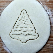 Noël arbre Sapin biscuit coupeur jouet biscuits noel natale pin épicéa 3d print model - Mito3D