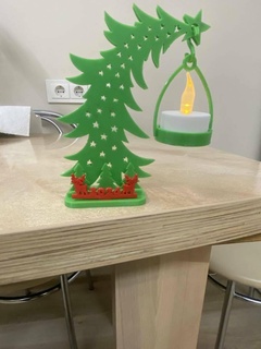 Natale albero tealight decorazione guidato 3d print model - Mito3D