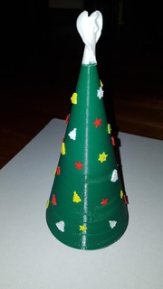 Navidad árbol temático envase decoraciones ornamento capullo crear toque wanhao duplicador i3 contenedores 3d print model - Mito3D