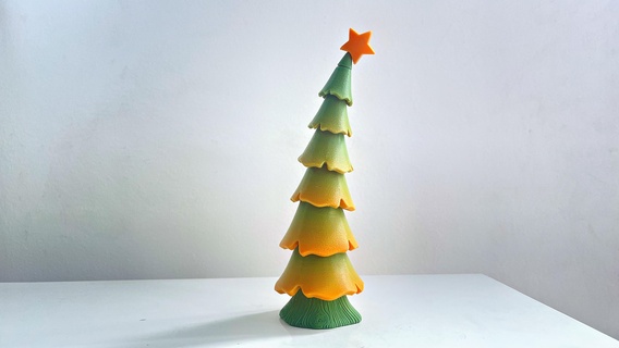 Noël arbre toon édition décor saisonnier ornement Navidad gâteau coup 39 oeil fête Accueil maison décoration 3d print model - Mito3D