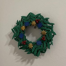 Navidad árbol guirnalda decoración partido corona resina impresión cultsfiverr 3d print model - Mito3D