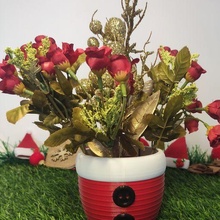 Weihnachten Vase Pflanze 3d drucken Modell 3d print model - Mito3D