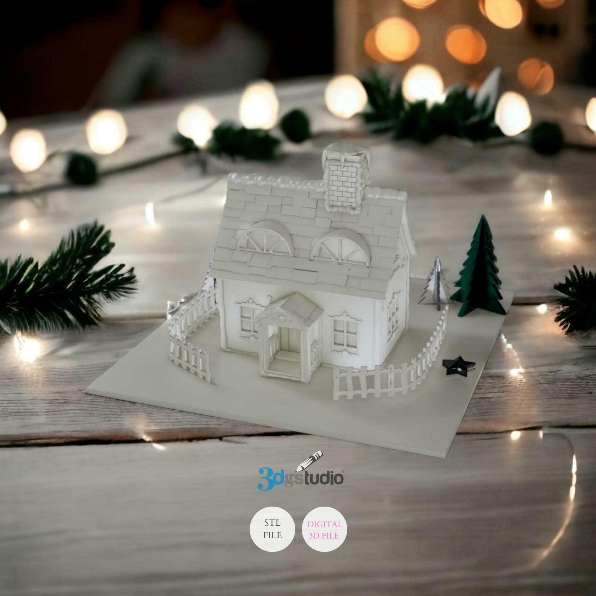 christmas village 3d print files 3D print model - Mito3D