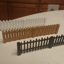 christmas village fence architecture buildings structures 3d print model - Mito3D