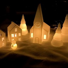 christmas village ii verschiedene Dorf Weihnachten 3d print model - Mito3D