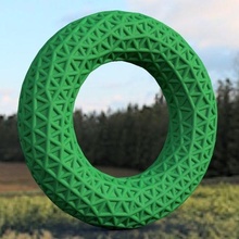 Navidad guirnalda anillo base vol1 bases decoración fiesta 3d print model - Mito3D