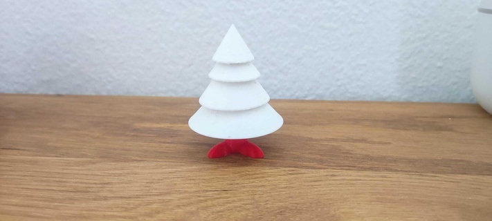 Sapin Noël mignonne pieds 3d print model - Mito3D