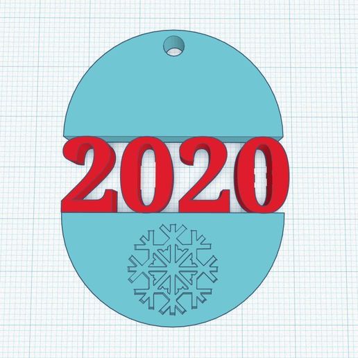 albero Natale decorazione 2020 ender corona covid libero divertimento appendere porta finestra inverno 3D print model - Mito3D
