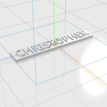 christopher lettere maschio 3d regalo 3d print model - Mito3D