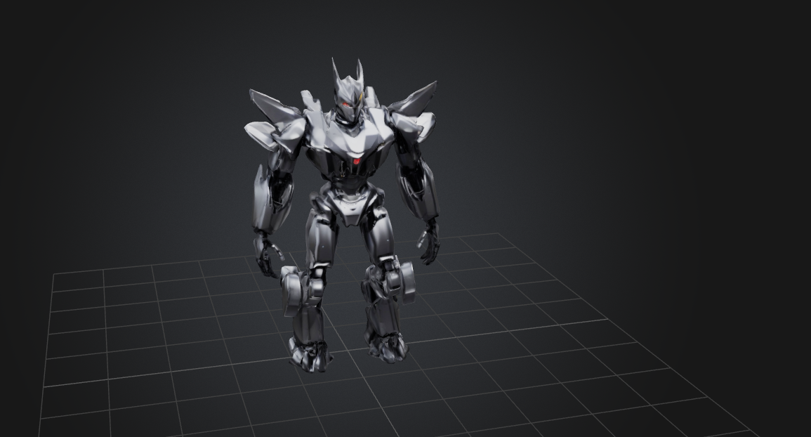 chrome dragon mecha game 3D print model - Mito3D