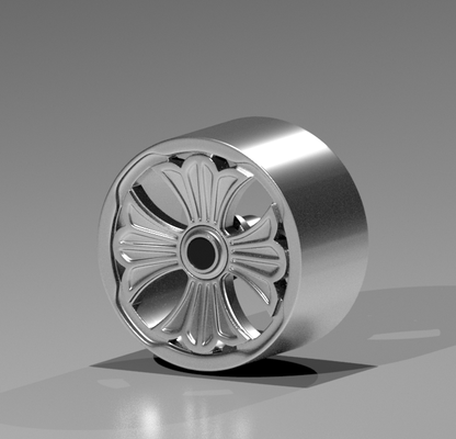 chrome cœur jante classique roues chaud miniature macadam kyosho minigt 3d print model - Mito3D