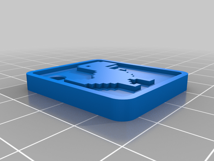 chrome t-rex key ring 3d printing 3d print model - Mito3D