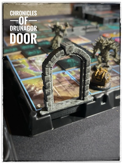 chronicles of drunagor door game chronicle terrain board game 3d print model - Mito3D