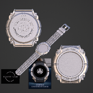 cronomarca constelação campo estelar garagem kit v10 Bethesda relógio inteligente vestível adereços cosplay 3d print model - Mito3D