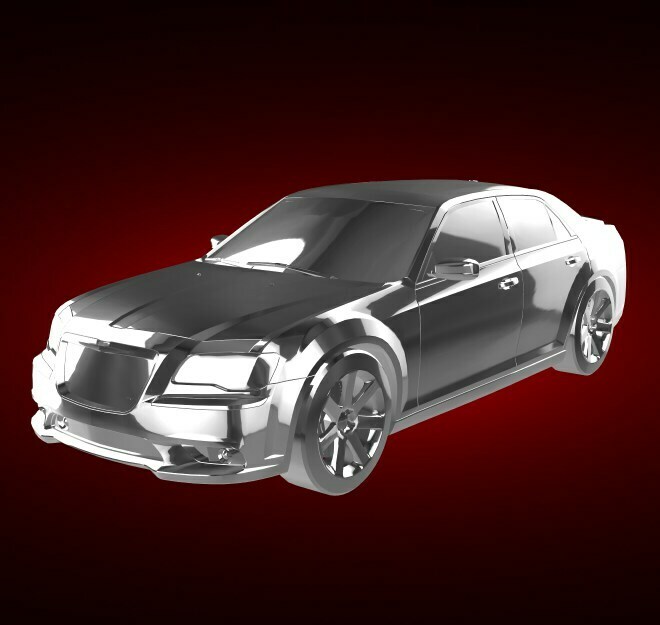 chrysler 300 srt8 300c suv automobile macchina veicolo rally gara gli sport derby supercar gt 3D print model - Mito3D