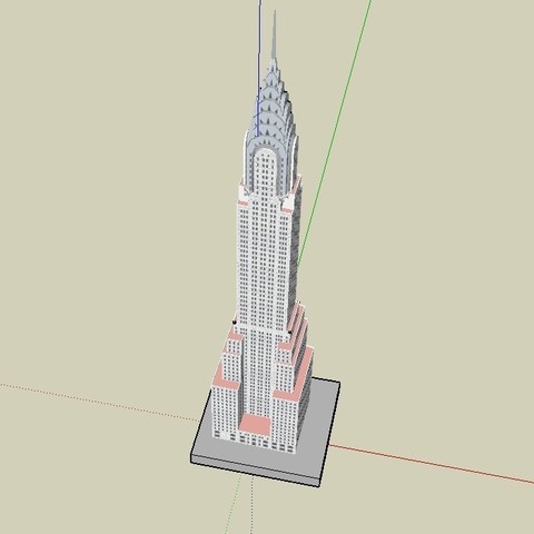 chrysler building strumento La stampa 3d seetheworld 3D print model - Mito3D