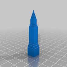 chrysler building architecture mb primer nyc skyline buildings structures 3d print model - Mito3D
