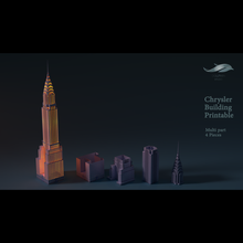 chrysler edificio architettura grattacielo poli lowpoly Manhattan York città nyc ny New 3d print model - Mito3D