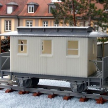 chsischer personenwagen 107k wagen passend zu lokomotive 1k 400667 122 45mm g-scale lgb model trains railway spur hobby 3d print model - Mito3D
