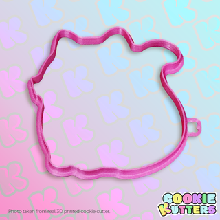 chubby cat cookie cutter mold silhouette kutters kitchen food recipe cookies 3d print contour 3d print model - Mito3D