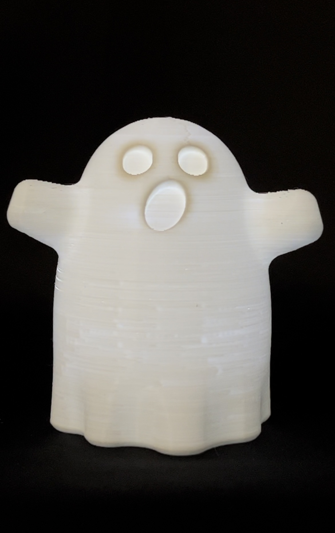 chubby ghost battery tea light halloween bobbiebotbooks 3D print model - Mito3D