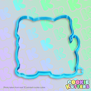 chubby smiling dog cookie cutter mold silhouette kutters kitchen food recipe cookies 3d print contour 3d print model - Mito3D