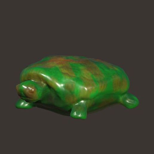chubby turtle art cute 3D print model - Mito3D
